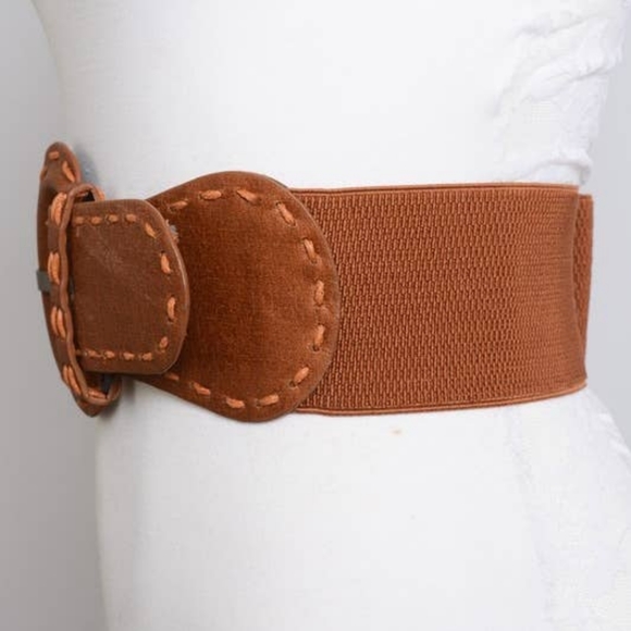 Wide Distressed look Cinch Belt Boho NEW Trendy - Picture 3 of 3